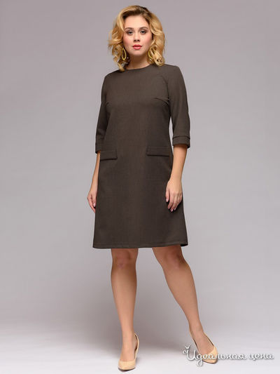 Платье D&M by 1001DRESS, цвет коричневый