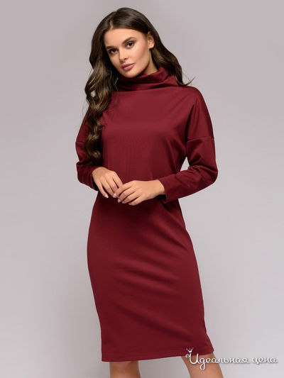 Платье D&M by 1001DRESS, цвет бордовый
