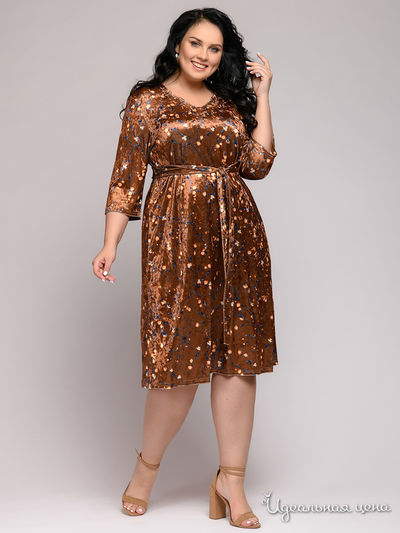Платье D&M by 1001DRESS, цвет шоколадный