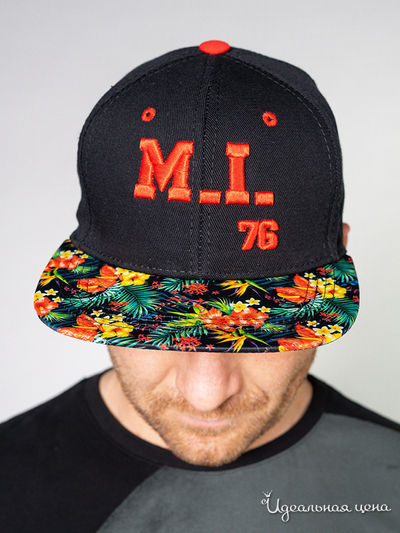 Бейсболка Mafia International, цвет черный, красный