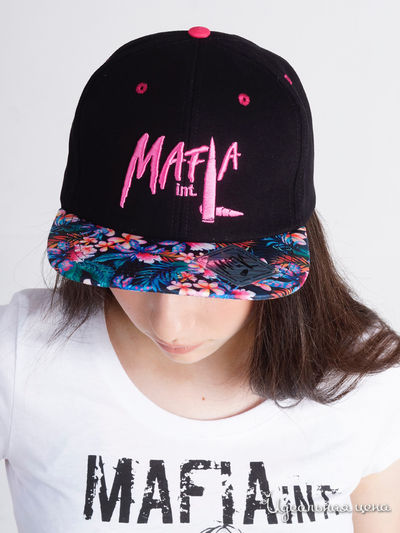 Бейсболка Mafia International, цвет черный, розовый
