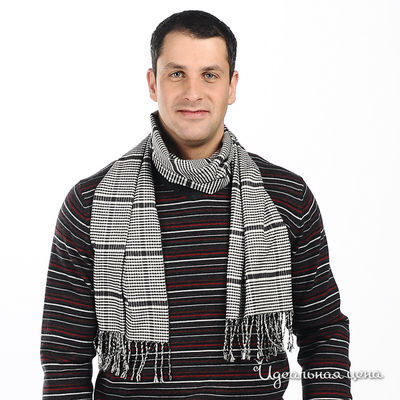 Шарф Pezzo, цвет цвет черно-белый