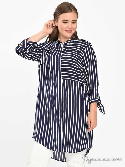 Туника Svesta, цвет синий, белый