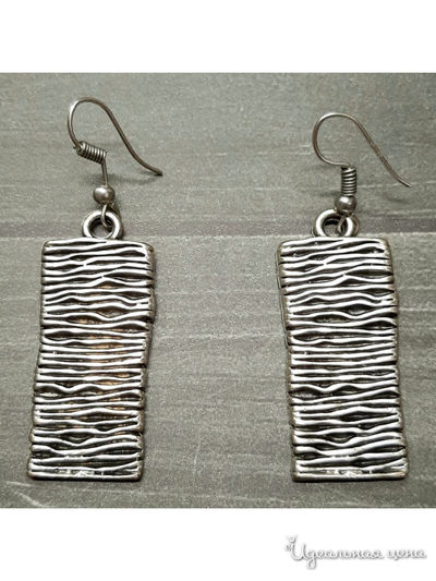 Серьги "Бесконечность" De.lin`a, цвет Металлический