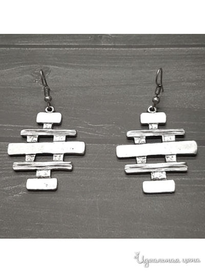 Серьги "Символизм" De.lin`a, цвет Металлический