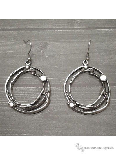 Серьги "Стеллиум" De.lin`a, цвет Металлический