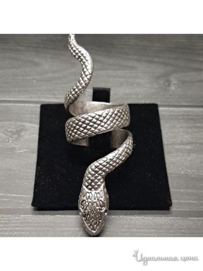 Кольцо "Змейка" De.lin`a, цвет Металлический