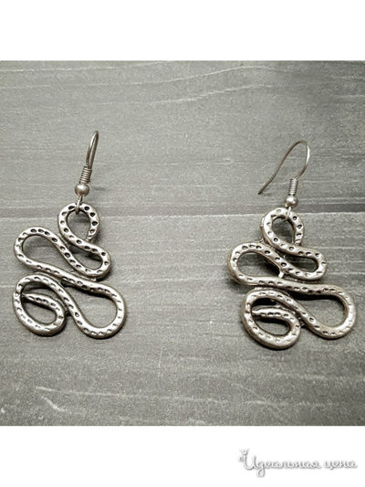 Серьги "Вуаль Афродиты" De.lin`a, цвет Металлический