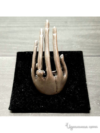 Кольцо "Рука судьбы" De.lin`a, цвет Металлический