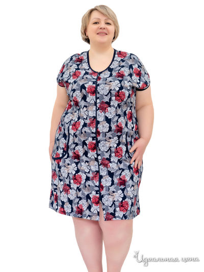 Халат домашний Primaverina, цвет темно-синий