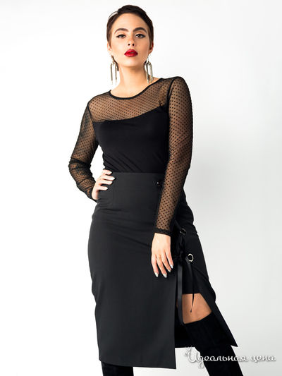 Блуза Hestollina, цвет черный