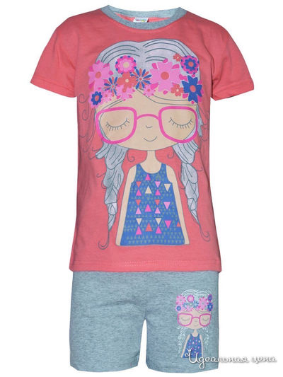 Комплект: футболка, шорты Kids Style, цвет мультиколор