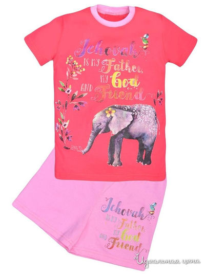 Комплект: футболка, шорты Kids Style, цвет мультиколор