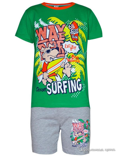 Комплект: футболка, шорты Kids Style, цвет мультиколор