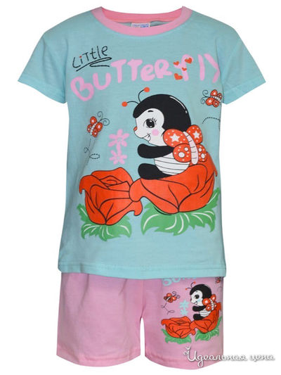 Комплект: футболка, шорты Kids Style, цвет мультиколор