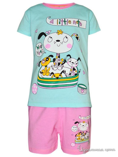 Комплект: футболка, шорты Kids Style, цвет мультиколор