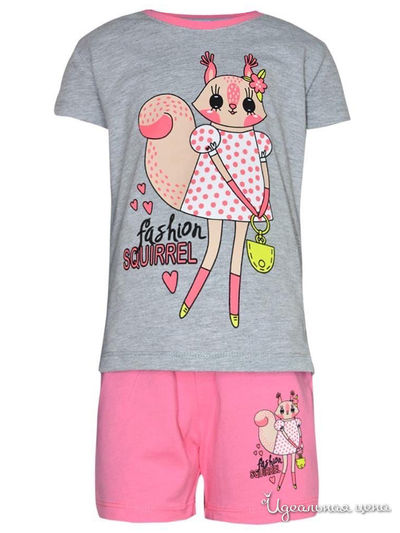 Комплект: футболка, шорты Kids Style, цвет мультиколор