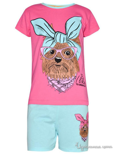 Комплект: футболка, шорты Kids Style, цвет мультиколор