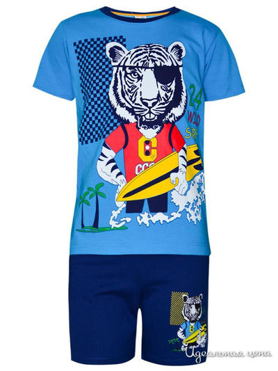 Комплект: футболка, шорты Kids Style, цвет мультиколор