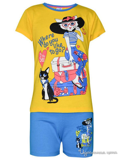 Комплект: футболка, шорты Kids Style, цвет мультиколор