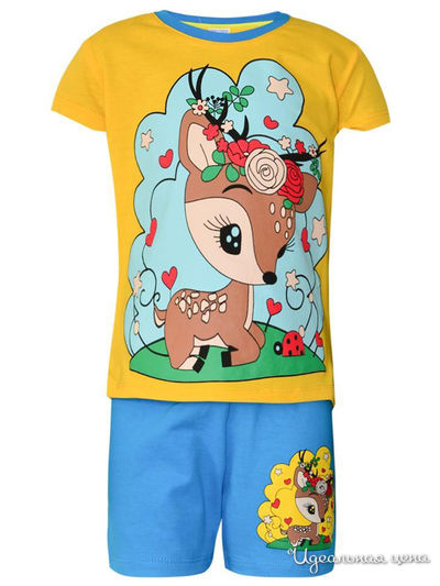 Комплект: футболка, шорты Kids Style, цвет мультиколор