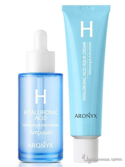 Увлажняющий набор для лица с гиалуроновой кислотой, 2*50 мл, Aronyx