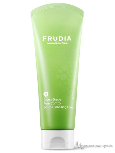 Себорегулирующая скраб-пенка для умывания с зеленым виноградом, 145 г, Frudia