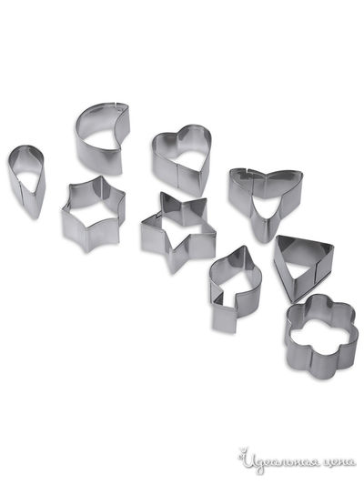 Формочки для печенья, 9 шт DOSH HOME, цвет стальной