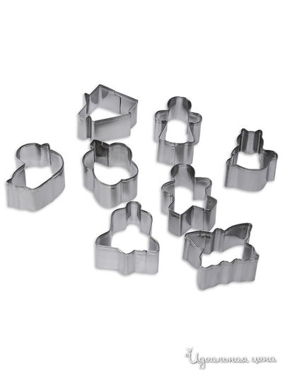 Формочки для печенья, рождество, 8 шт DOSH HOME, цвет стальной