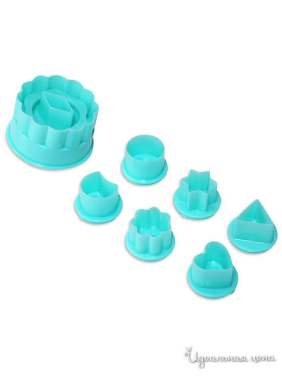 Формочки для печенья, 7 насадок DOSH HOME, цвет бирюзовый