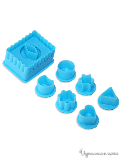 Формочки для печенья, микс крекера, 7 насадок DOSH HOME, цвет голубой