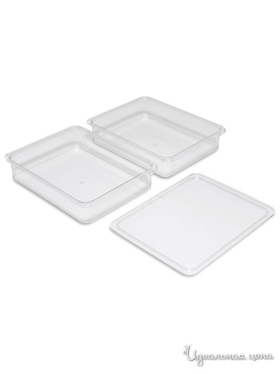 Контейнер для холодильника с крышкой, 22.5х17.5х9 см DOSH HOME, цвет прозрачный