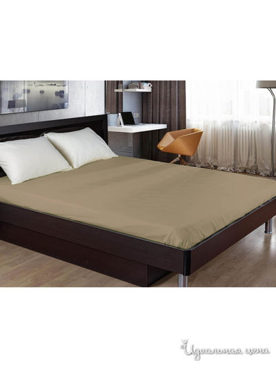 Простыня, 215*220 см Primavelle, цвет светло-коричневый