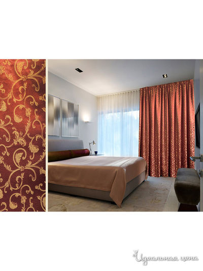 Шторы, 220*270 см Primavelle, цвет бордовый