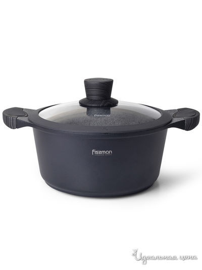 Кастрюля, 2,4 л FISSMAN, цвет серый
