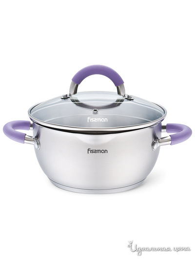 Кастрюля, 2 л FISSMAN, цвет фиолетовый