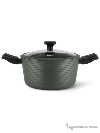 Кастрюля, 4,5 л FISSMAN, цвет оливковый
