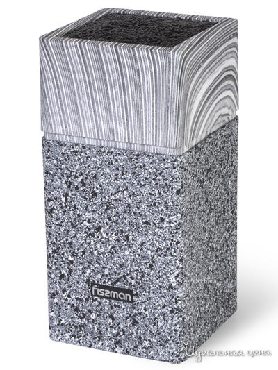 Подставка для ножей, 11x11x23 см FISSMAN, цвет серый