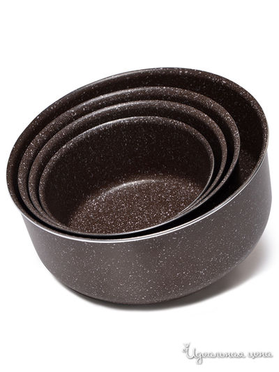 Набор из 4 форм для выпечки, 16 см, 18 см, 20 см, 24 см FISSMAN, цвет тёмно-коричневый