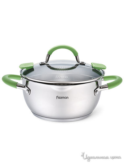 Кастрюля, 2,5 л FISSMAN, цвет салатовый