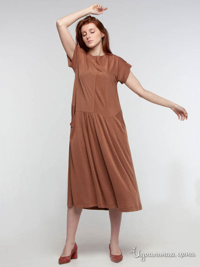 Платье GRIOL, цвет терракотовый