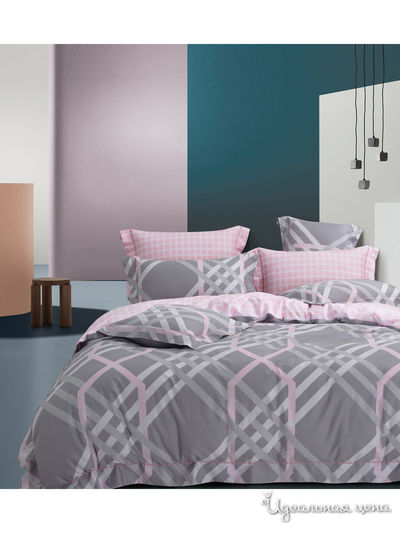 Комплект постельного белья Семейный, 4 наволочки, простыня на резинке Primavelle, цвет мультиколор