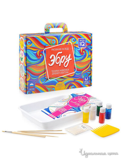 Master IQ "Эбру mini - Рисование на воде" с лотком. !!!ТЕМПЕРАТУРНЫЙ РЕЖИМ!!! Master IQ