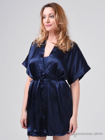 Халат She home, цвет темно-синий