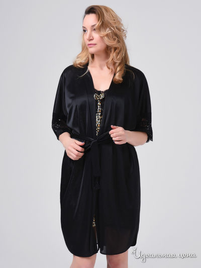 Халат She home, цвет черный