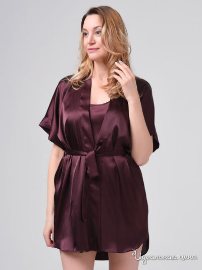 Халат She home, цвет бордовый