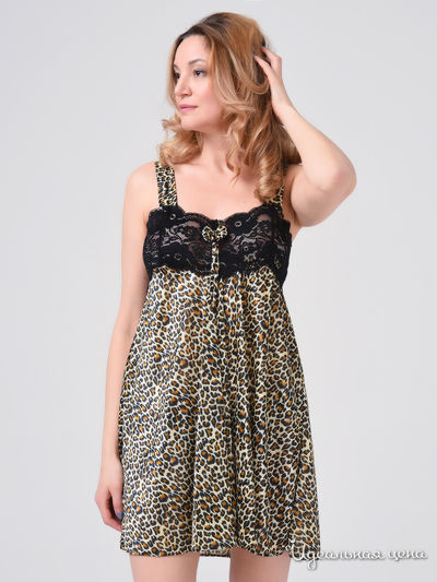 Пеньюар She home, цвет леопардовый