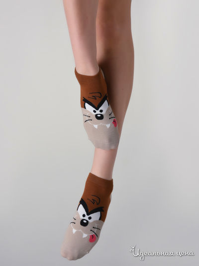 Носки She home, цвет бежево-коричневый