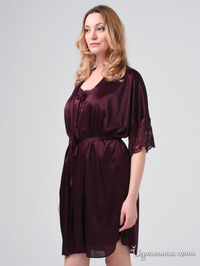 Халат She home, цвет бордовый