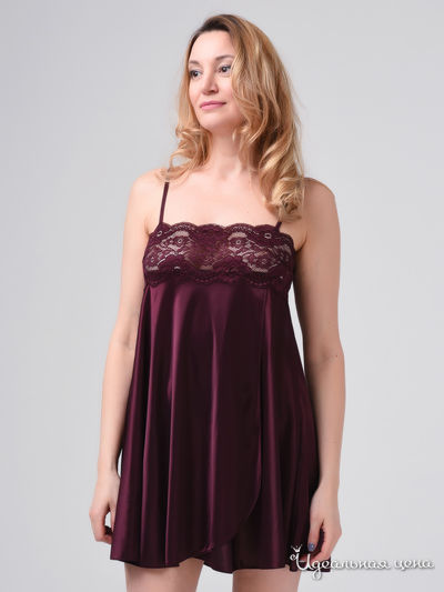 Пеньюар She home, цвет бордовый